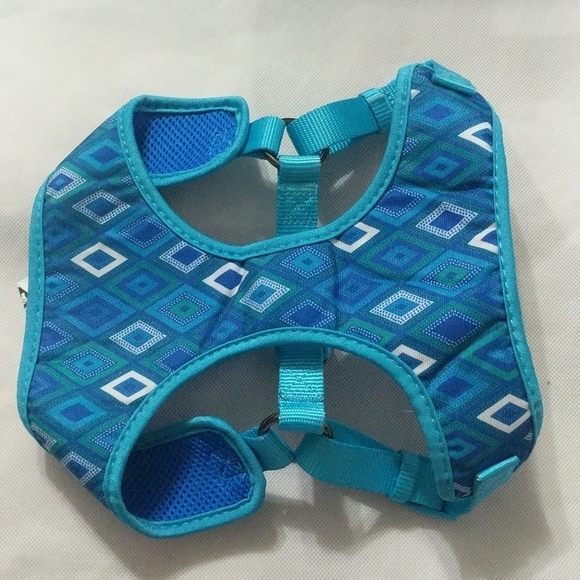 TOP Paw Blue Tribal Pattern Dog Harness - size Medium - Picture 1 of 5